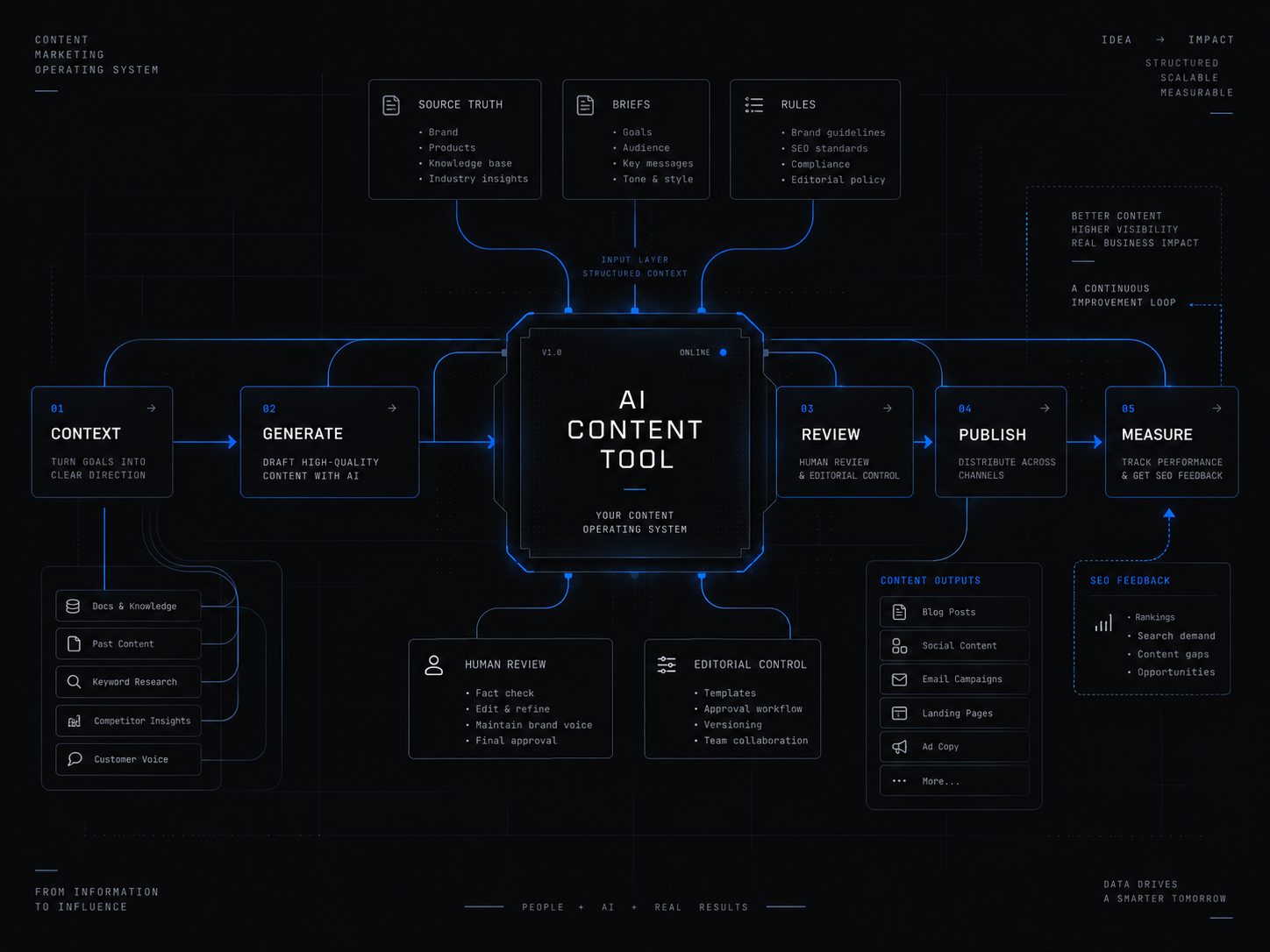 AI Content Tool — Content Marketing Operating System Architecture